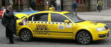 Taxi à Prague